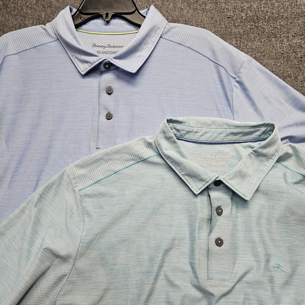 Tommy Bahama X 2 Palm Coast Pro IslandZone Golf Polo Men's XXL Coastal Nautical